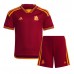 Maillot de foot AS Roma Romelu Lukaku #90 Domicile vêtements enfant 2023-24 Manches Courtes (+ pantalon court)